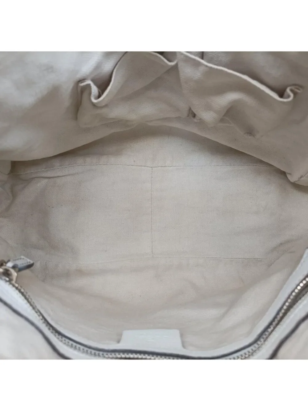 Gucci Heritage Horsebit Hobo White Leather